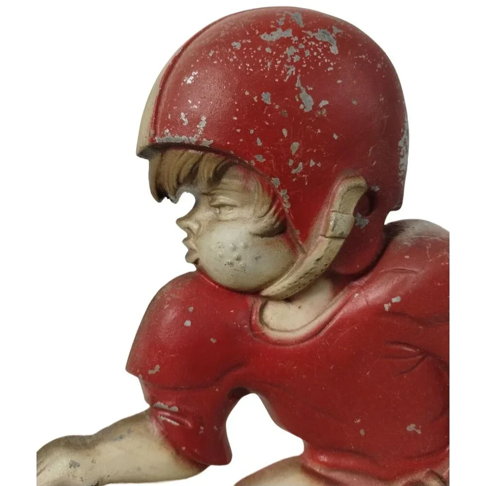 Vintage Sexton Football Players Cast Aluminum Wall Hangers 2 PCS Field Goal 70s